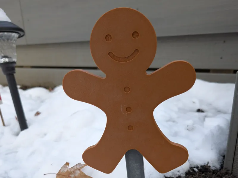 Gingerbread Man Yard Stake