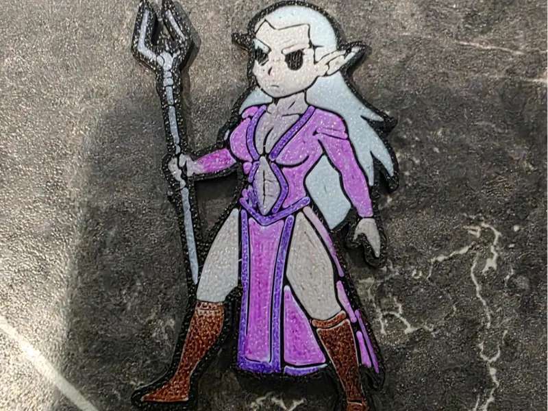 Flat Mini Drow / Elf