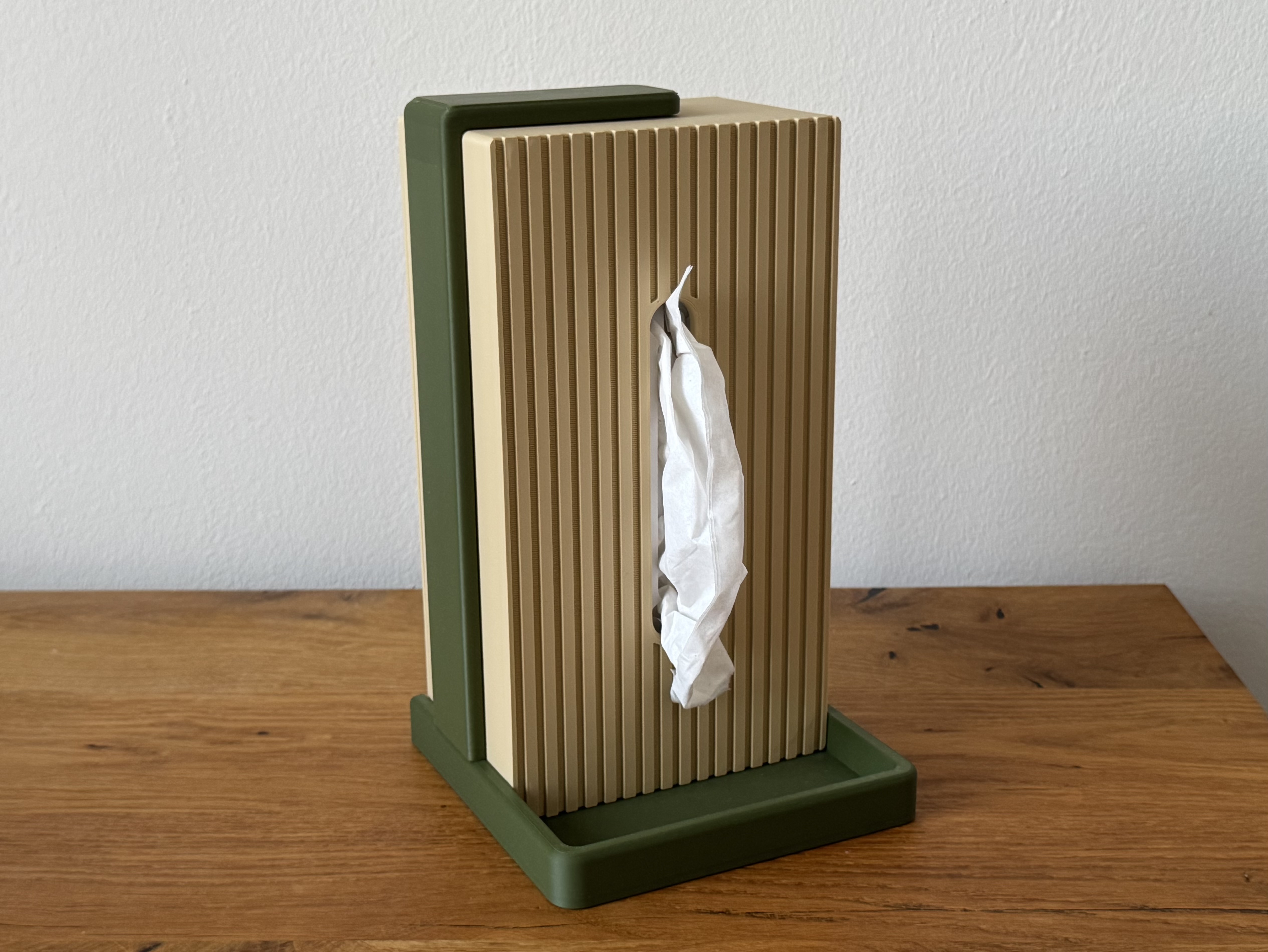 TissueRise – Vertical Tissue Box with Tray - 1