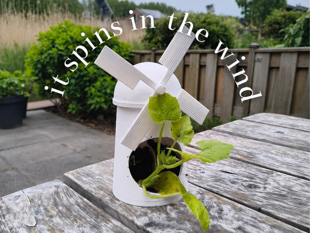 vegetable garden windmill