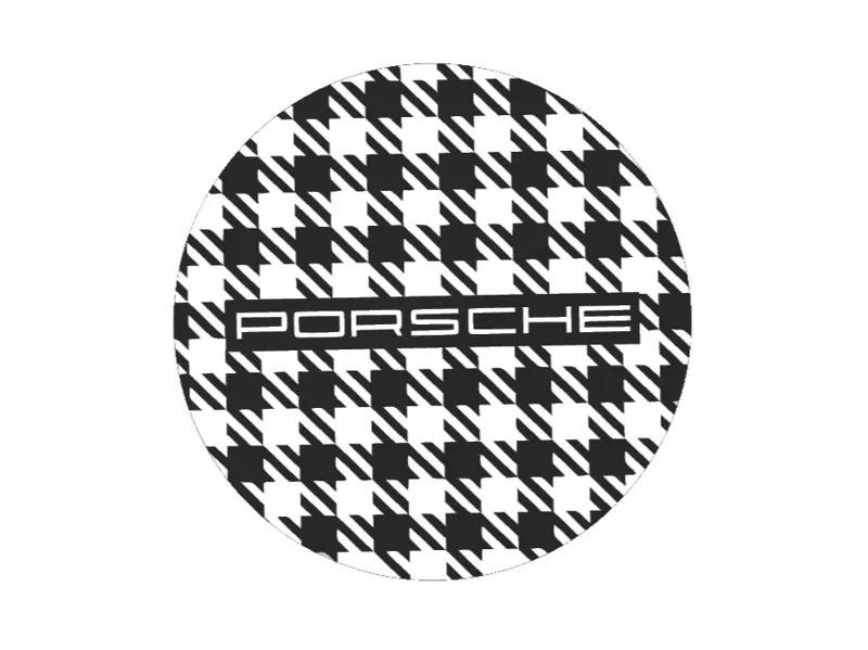 6pcs Porsche Pepita Coaster with stand