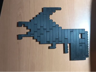 Google Dinosaur in pieces