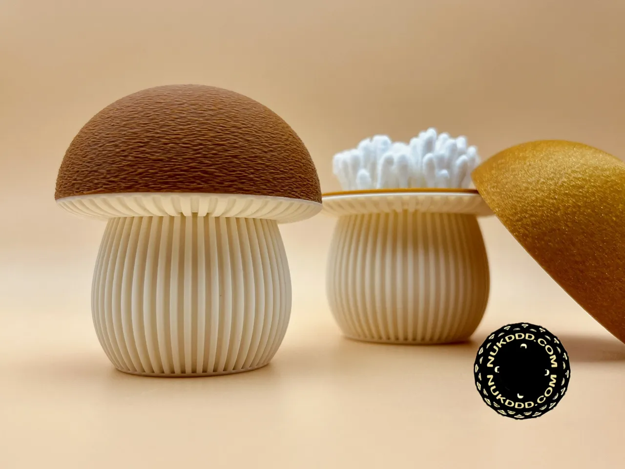 Mushroom Q-tip Cotton Swabs Holder view 3