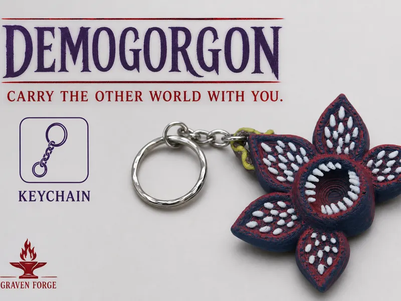 Demogorgon Keychain