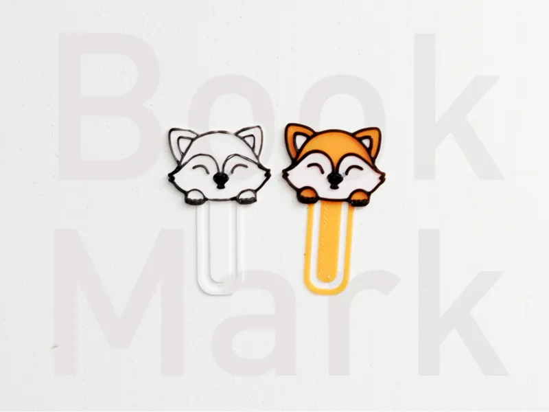 Sleepy Fox Mini Bookmark
