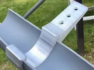 Dachrinnen Halterung Selbstgebaut 50mm