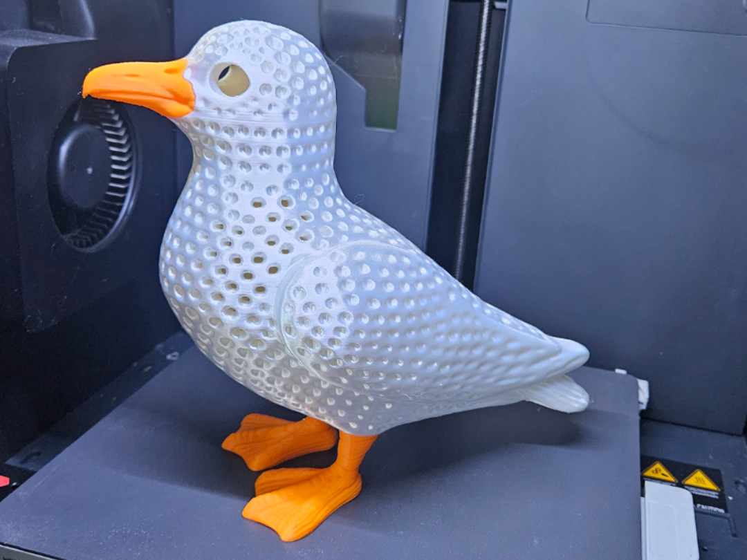 Voronoi Möwe – Stylische Deko für Strandliebhaber
