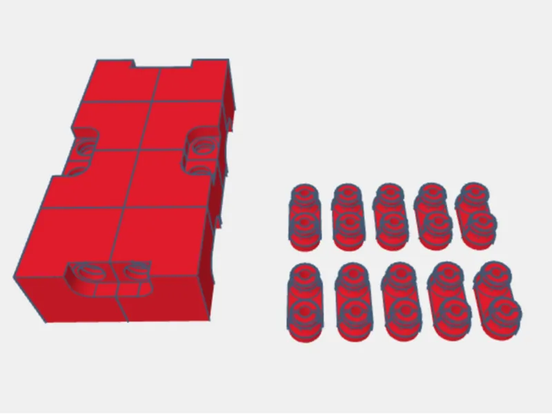 Snap fit infinity cube
