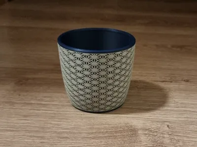Modern Kumiko Planter - 
