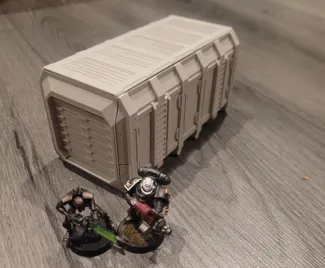 foldable wargaming shipping container