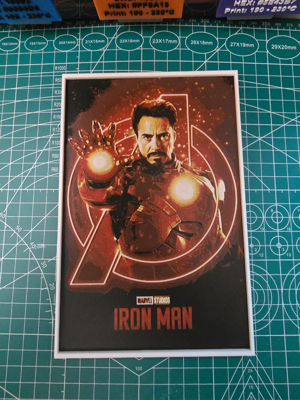 Iron Man Movie Poster - Hueforge Art by Lumpy3D - MakerWorld