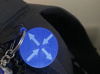 Router Symbol Keychain