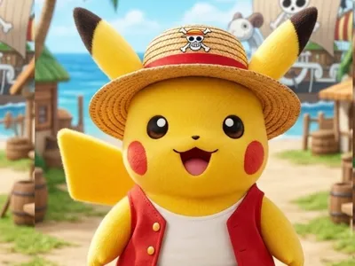 Pikachu Luffy Pokèmon One Peice