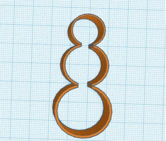 Snowman Cookie Cutter