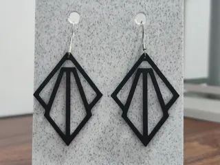 Aretes Escultura Geométrica