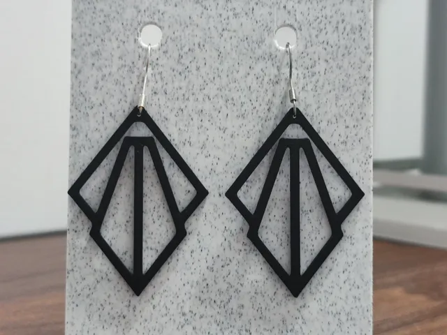 Aretes Escultura Geométrica