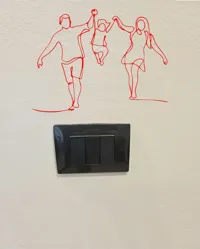 Décoration minimaliste représentant une famille — photo 3