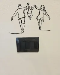 Décoration minimaliste représentant une famille — photo 4