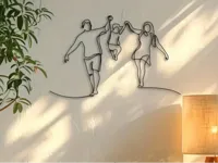 Décoration minimaliste représentant une famille — photo 1