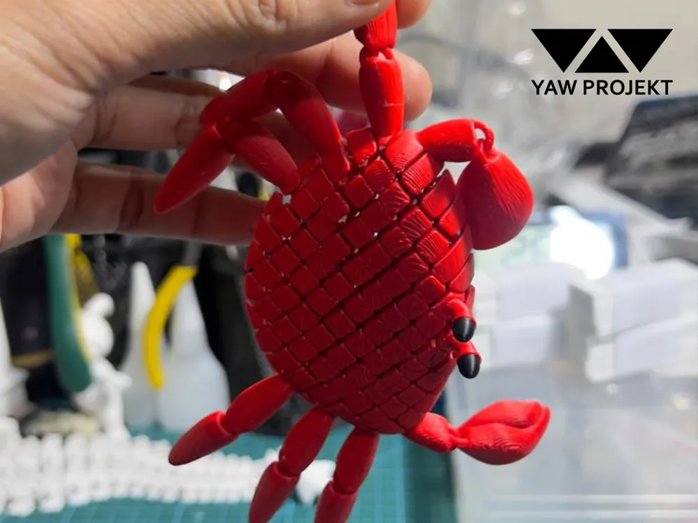 FLEXI CRAB FIDGET - Free 3D Print Model - MakerWorld