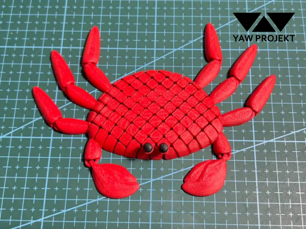 FLEXI CRAB FIDGET - Free 3D Print Model - MakerWorld