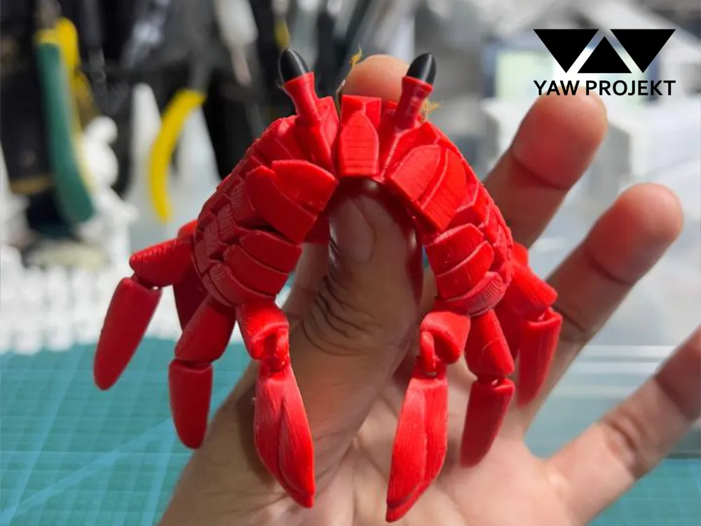 FLEXI CRAB FIDGET - Free 3D Print Model - MakerWorld