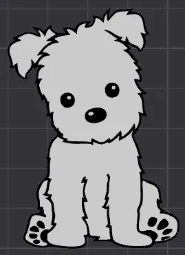 Little dog stamp