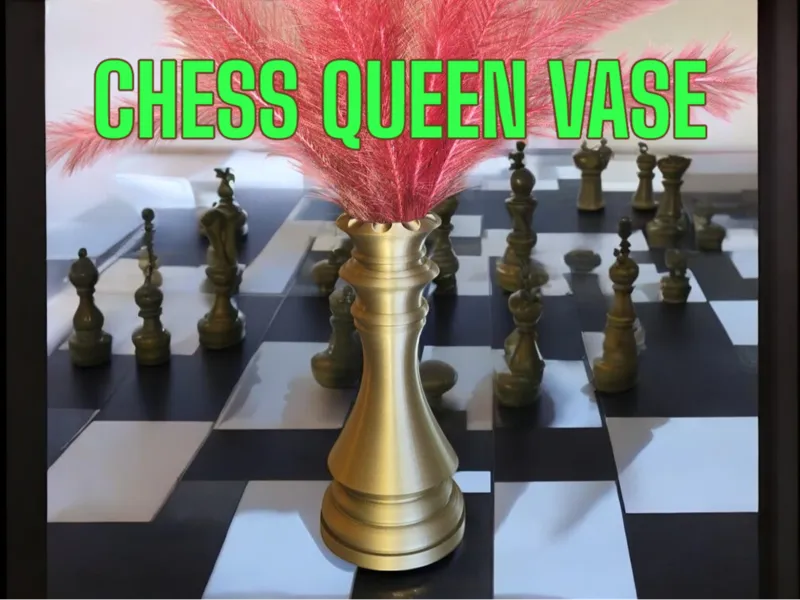Chess Queen Vase - By KoBuCRAFTS!