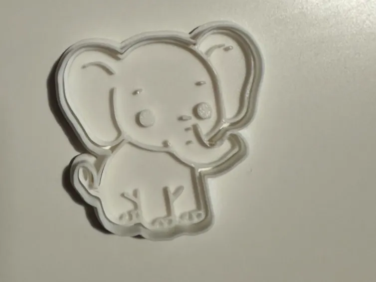 Elefante para corte e carimbo de ceramica