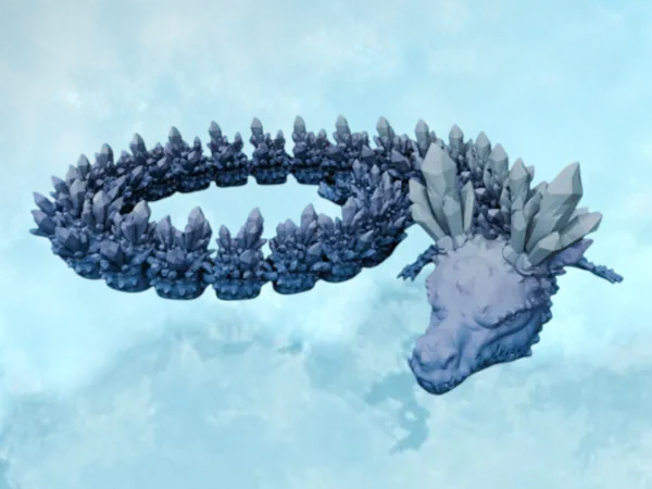 Dragon de cristal du ciel — articulé