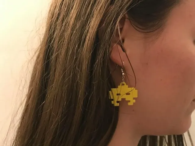 Space Invader Earrings