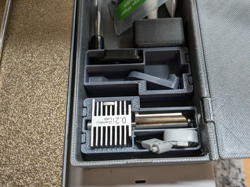 Nozzle Tray for screwed on A1 Mini tool Storagebox