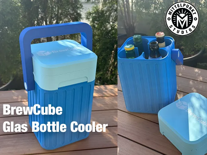 BrewCube - Glas Bottle Portable Cooler