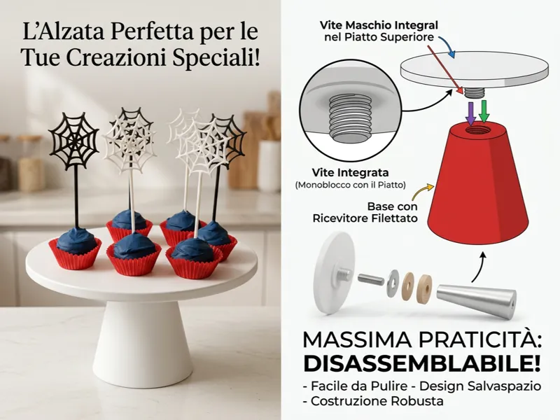 SUPPORTO ALZA TORTE E DOLCI