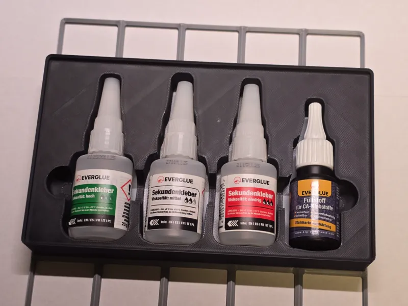 Gridfinity Sekundenkleber CA glue Bin 3x5