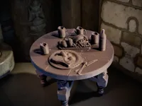 Table miniature garnie de nourriture et boissons — photo 2