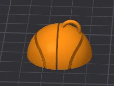 Basket Ball Key Chain with hook