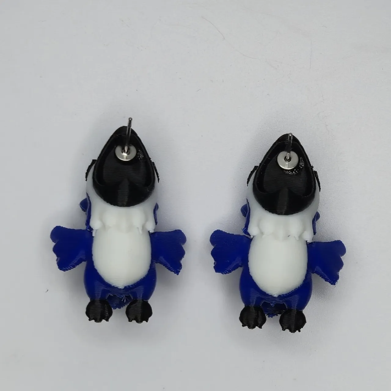 Baby Bluejay Chompers Earrings view 2