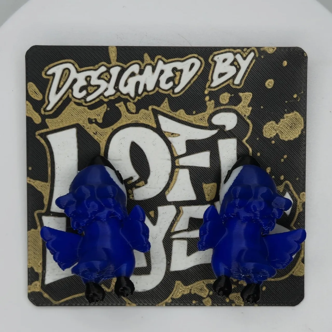 Baby Bluejay Chompers Earrings view 3