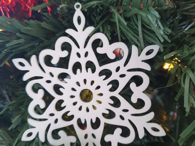 Christmas snowflake ornament 3