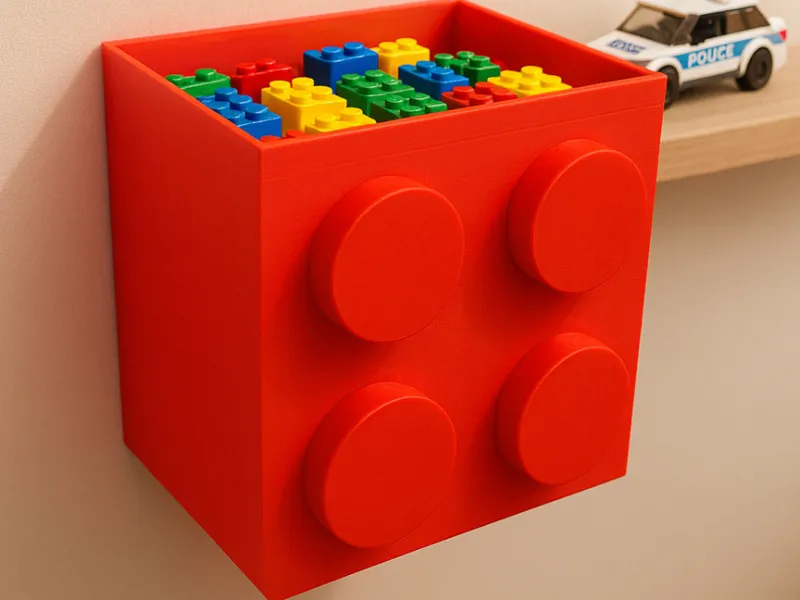 The building brick wallmounted storage box