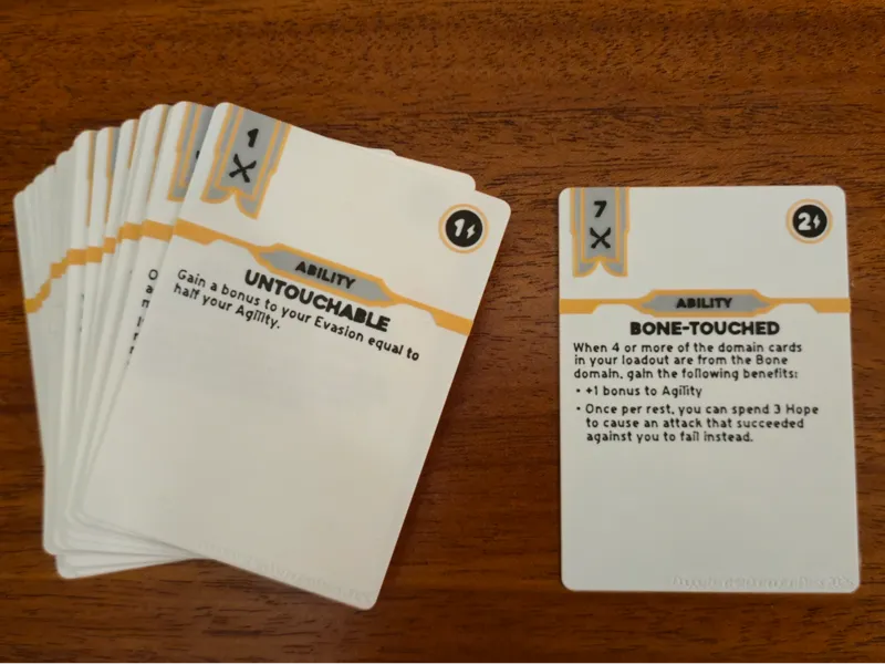 Daggerheart - Bones Domain Cards