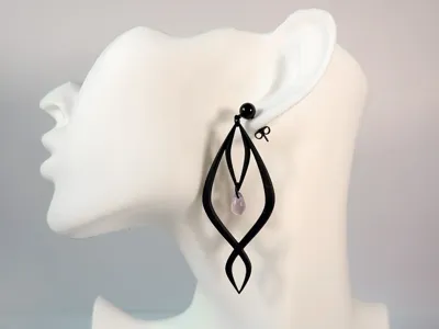 Veiled Eye | Elegant Gothic Statement Earrings