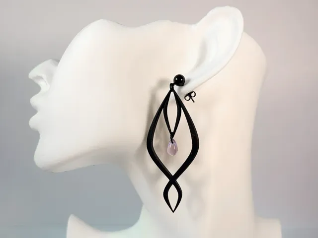 Veiled Eye | Elegant Gothic Statement Earrings