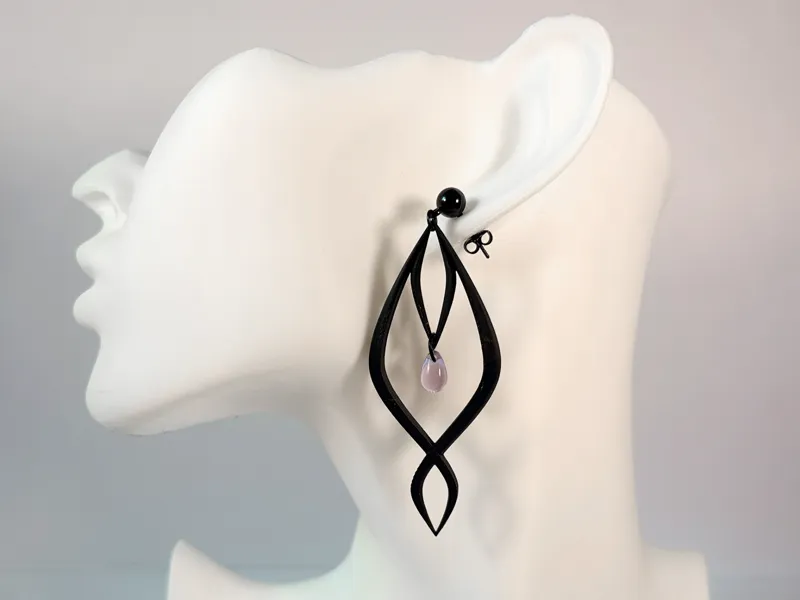 Veiled Eye | Elegant Gothic Statement Earrings