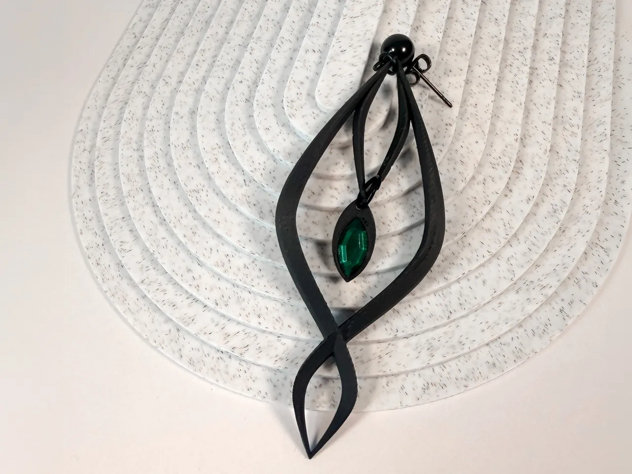 Veiled Eye | Elegant Gothic Statement Earrings view 4