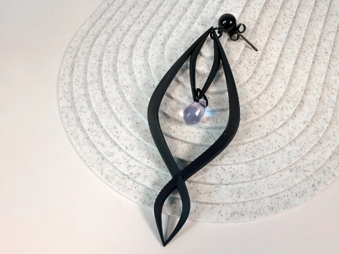 Veiled Eye | Elegant Gothic Statement Earrings view 2