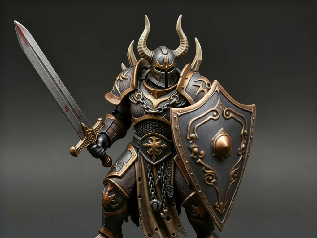CABALLERO CON ESCUDO WORLD OF WARCRAFT