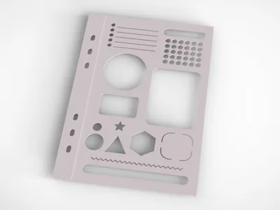 Stencil for A5 Binder, Planner, Bullet Journal