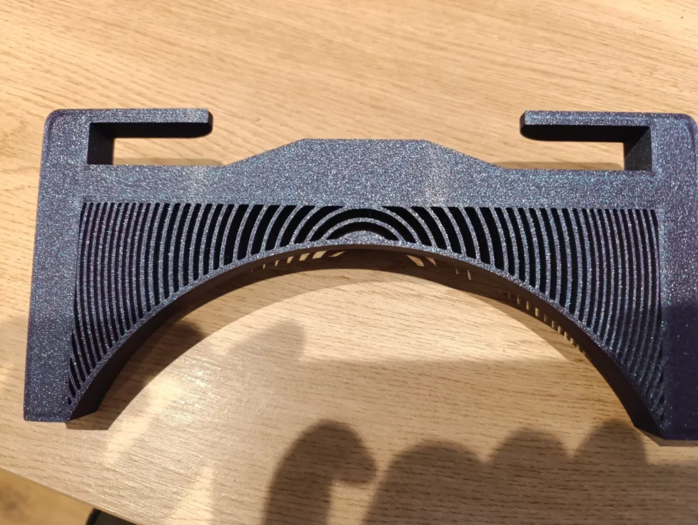 Monitor stand/riser with concentric decoration by Daxjim MakerWorld ...